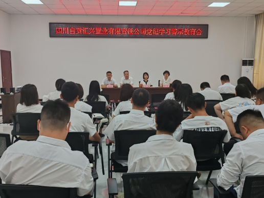 匯興置業(yè)黨支部開展黨紀學習警示教育主題黨日活動